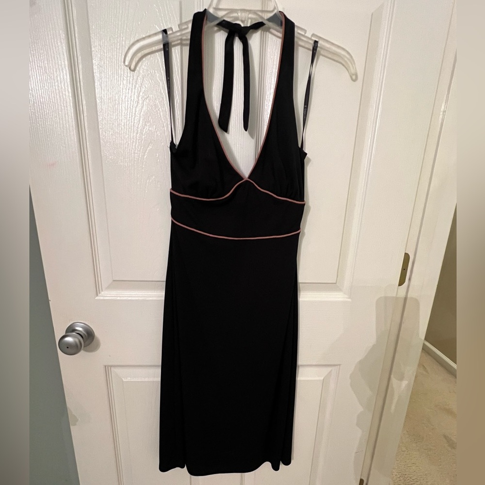 B. Darlin Black Cocktail Dress. Halter Style.
